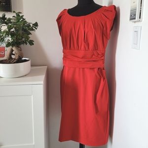 DVF Red Coctail Wedding Prom Christmass Party Dress Size 14